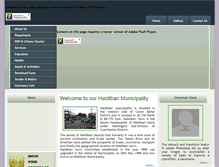 Tablet Screenshot of haldibarimunicipality.org